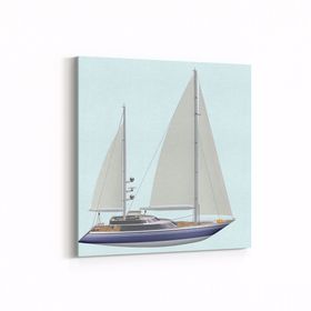 Olla 12400K Araç Görseli Kare 25x25 cm Kanvas Tablo