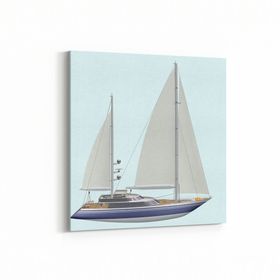 Olla 12400K Araç Görseli Kare 25x25 cm Kanvas Tablo