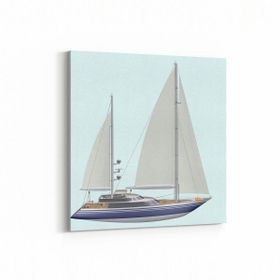 Olla 12400K Araç Görseli Kare 25x25 cm Kanvas Tablo