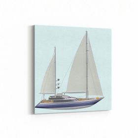 Olla 12400K Araç Görseli Kare 25x25 cm Kanvas Tablo