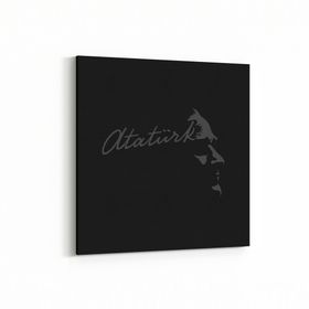 Olla 12407K Mustafa Kemal Atatürk Kare 25x25 cm Kanvas Tablo