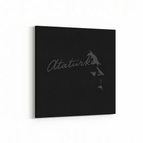 Olla 12407K Mustafa Kemal Atatürk Kare 25x25 cm Kanvas Tablo
