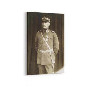Olla 12408D Mustafa Kemal Atatürk Dikey 20x30 cm Kanvas Tablo