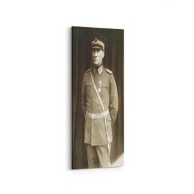 Olla 12408DI Mustafa Kemal Atatürk Dikey İnce 30x90 cm Kanvas Tablo