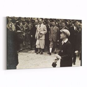 Olla 12410Y Mustafa Kemal Atatürk Yatay 30x20 cm Kanvas Tablo