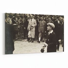 Olla 12410Y Mustafa Kemal Atatürk Yatay 30x20 cm Kanvas Tablo