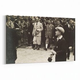 Olla 12410Y Mustafa Kemal Atatürk Yatay 30x20 cm Kanvas Tablo