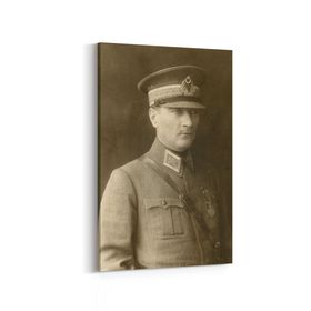 Olla 12412D Mustafa Kemal Atatürk Dikey 20x30 cm Kanvas Tablo