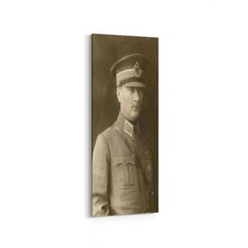 Olla 12412DI Mustafa Kemal Atatürk Dikey İnce 30x90 cm Kanvas Tablo