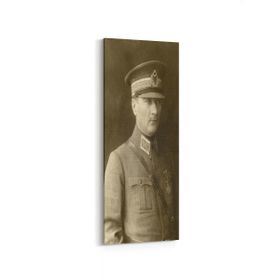 Olla 12412DI Mustafa Kemal Atatürk Dikey İnce 30x90 cm Kanvas Tablo