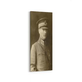 Olla 12412DI Mustafa Kemal Atatürk Dikey İnce 30x90 cm Kanvas Tablo