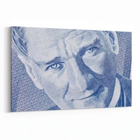 Olla 12416Y Mustafa Kemal Atatürk Yatay 30x20 cm Kanvas Tablo