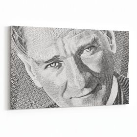 Olla 12417Y Mustafa Kemal Atatürk Yatay 30x20 cm Kanvas Tablo