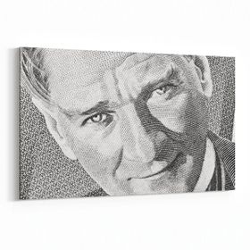 Olla 12417Y Mustafa Kemal Atatürk Yatay 30x20 cm Kanvas Tablo