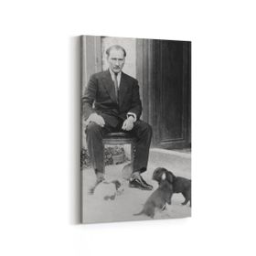 Olla 12418D Mustafa Kemal Atatürk Dikey 20x30 cm Kanvas Tablo