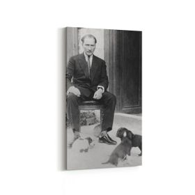 Olla 12418DD Mustafa Kemal Atatürk Dikey Dar 30x60 cm Kanvas Tablo