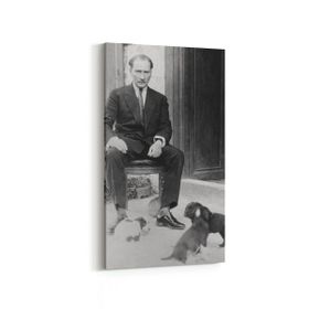 Olla 12418DD Mustafa Kemal Atatürk Dikey Dar 30x60 cm Kanvas Tablo