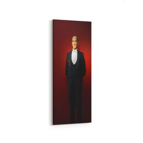 Olla 12419DI Mustafa Kemal Atatürk Dikey İnce 30x90 cm Kanvas Tablo