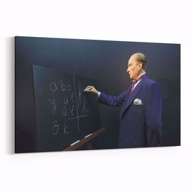 Olla 12420Y Mustafa Kemal Atatürk Yatay 30x20 cm Kanvas Tablo