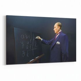 Olla 12420Y Mustafa Kemal Atatürk Yatay 30x20 cm Kanvas Tablo