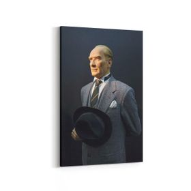 Olla 12421D Mustafa Kemal Atatürk Dikey 20x30 cm Kanvas Tablo