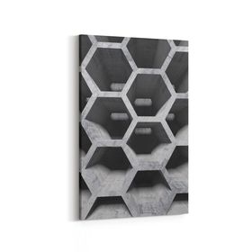 Olla 12435D Beton Görseli Dikey 20x30 cm Kanvas Tablo