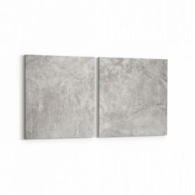 Olla 12444K2Y Beton Görseli Kare 2 Parça Yatay 65x30 cm Kanvas Tablo