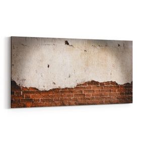 Olla 12453YD Beton Görseli Yatay Dar 60x30 cm Kanvas Tablo