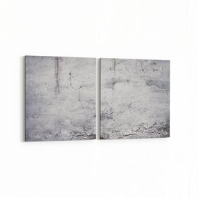 Olla 12454K2Y Beton Görseli Kare 2 Parça Yatay 65x30 cm Kanvas Tablo