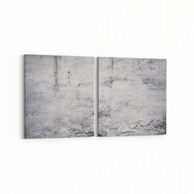 Olla 12454K2Y Beton Görseli Kare 2 Parça Yatay 65x30 cm Kanvas Tablo