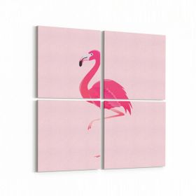 Olla 12699K4 Çocuk Odası Görseli 4 Parça 65x65 cm Kanvas Tablo