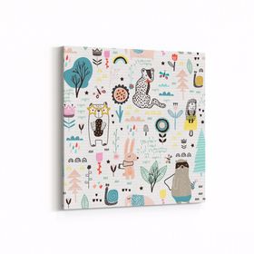 Olla 12701K Çocuk Odası Görseli Kare 25x25 cm Kanvas Tablo