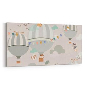 Olla 12705YD Çocuk Odası Görseli Yatay Dar 60x30 cm Kanvas Tablo