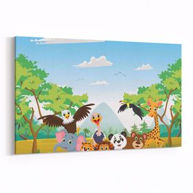 Olla 12706Y Çocuk Odası Görseli Yatay 30x20 cm Kanvas Tablo