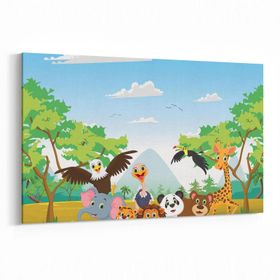 Olla 12706Y Çocuk Odası Görseli Yatay 30x20 cm Kanvas Tablo