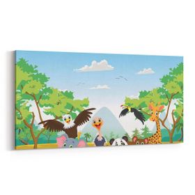 Olla 12706YD Çocuk Odası Görseli Yatay Dar 60x30 cm Kanvas Tablo