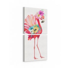 Olla 12709K2D Çocuk Odası Görseli 2 Parça Dikey 30x65 cm Kanvas Tablo