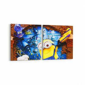 Olla 12710K2Y Çocuk Odası Görseli 2 Parça Yatay 65x30 cm Kanvas Tablo