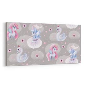 Olla 12714YD Çocuk Odası Görseli Yatay Dar 60x30 cm Kanvas Tablo