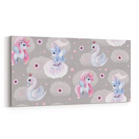 Olla 12714YD Çocuk Odası Görseli Yatay Dar 60x30 cm Kanvas Tablo