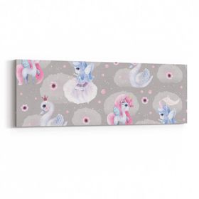 Olla 12714YI Çocuk Odası Görseli Yatay İnce 90x30 cm Kanvas Tablo
