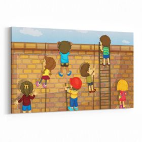 Olla 12715Y Çocuk Odası Görseli Yatay 30x20 cm Kanvas Tablo