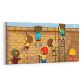 Olla 12715YD Çocuk Odası Görseli Yatay Dar 60x30 cm Kanvas Tablo
