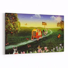 Olla 12717Y Çocuk Odası Görseli Yatay 30x20 cm Kanvas Tablo