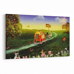 Olla 12717Y Çocuk Odası Görseli Yatay 30x20 cm Kanvas Tablo