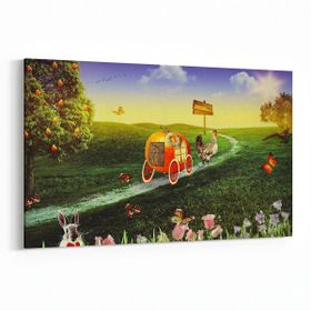 Olla 12717Y Çocuk Odası Görseli Yatay 30x20 cm Kanvas Tablo