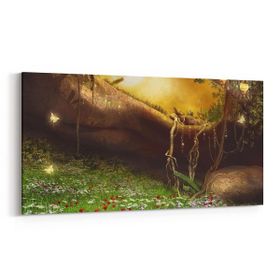 Olla 12718YD Çocuk Odası Görseli Yatay Dar 60x30 cm Kanvas Tablo