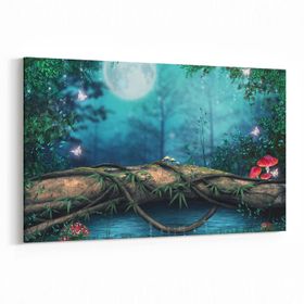 Olla 12719Y Çocuk Odası Görseli Yatay 30x20 cm Kanvas Tablo
