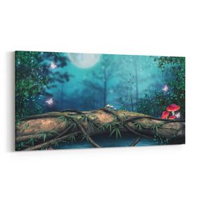 Olla 12719YD Çocuk Odası Görseli Yatay Dar 60x30 cm Kanvas Tablo