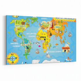 Olla 12720Y Çocuk Odası Görseli Yatay 30x20 cm Kanvas Tablo